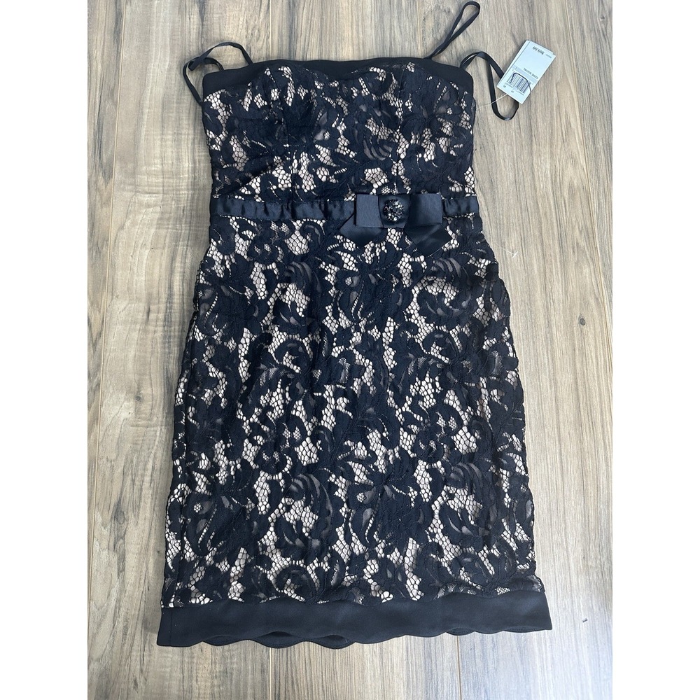 City Studio Women's Short Bodycon Dress Size 1 Spaghetti‎ Strap NWT